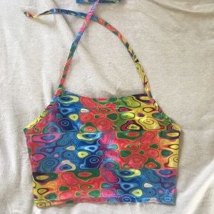 YouNique tank top psychedelic 90s vintage